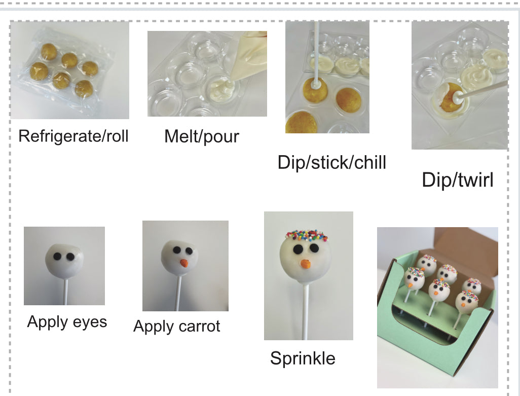 Snowman Cake Pop Kit