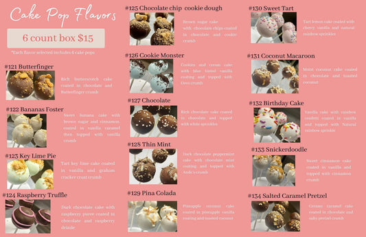 Gourmet Cake Pop Flavors